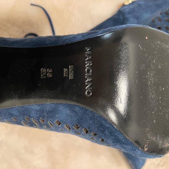 Marciano blue suede open toe bootie - Picture 5 of 5